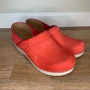 Dansko Orange Women’s Clogs